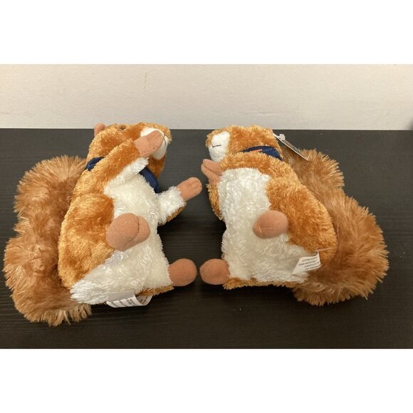 Chelsea Teddy Bear Co. Realistic Brown Squirrels Plush Wearing U Of I Kerchiefs - Picture 6 of 9